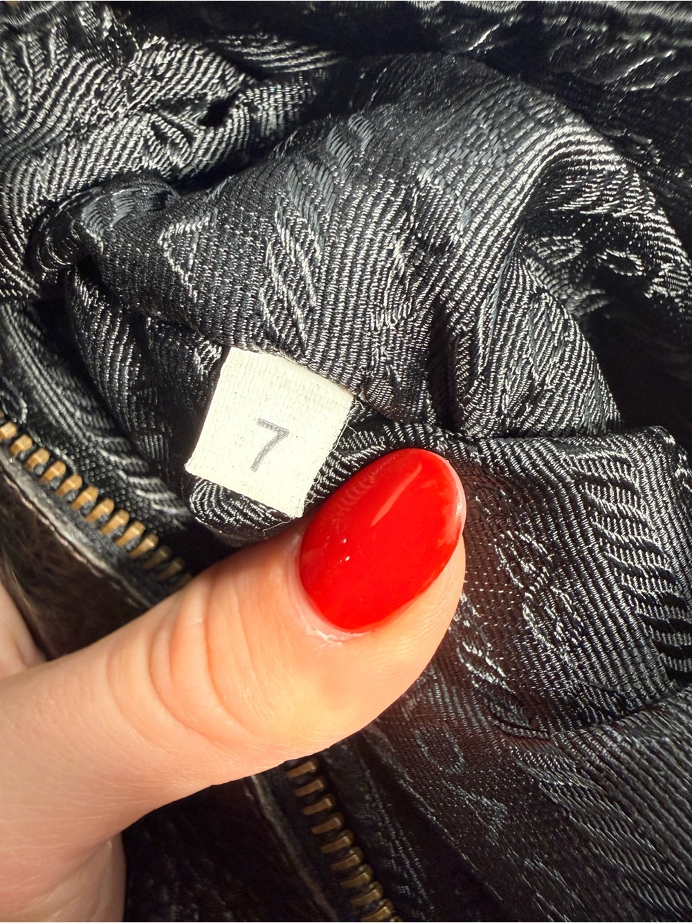 Prada Black Nylon and Brown Leather Shoulder Bag - Picture 11 of 11
